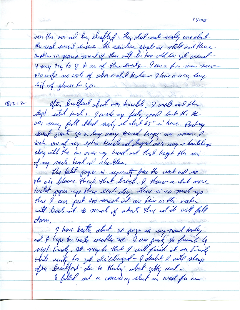 Dr John WorldPeace 2008 Prison Journal